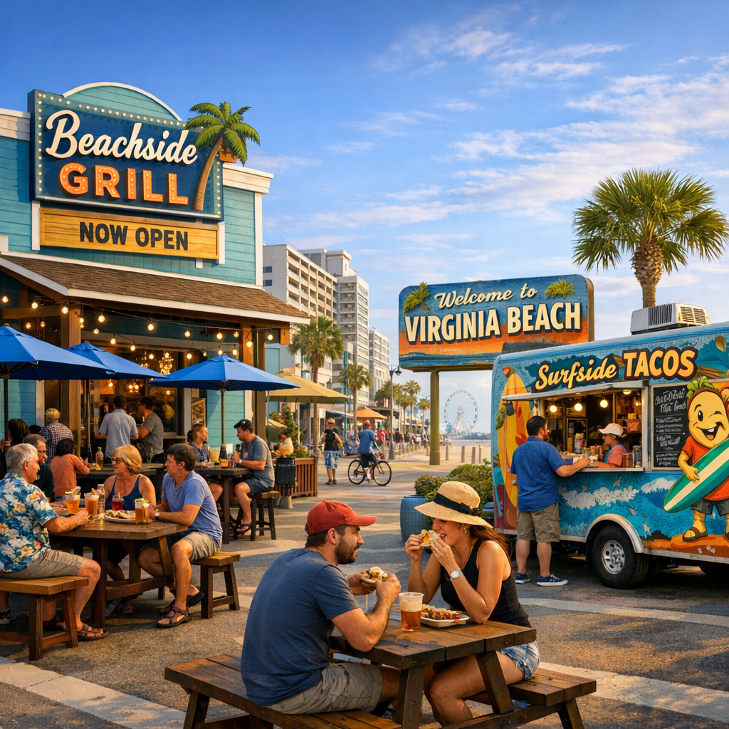 Exploring Virginia Beach’s Culinary Scene: New Eateries and Food Trucks to Savor